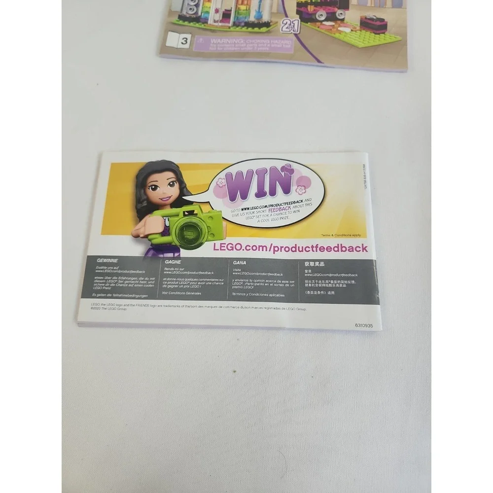 Set Of 3 Lego Friends Book‎ Lot